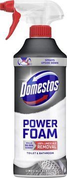 Спрей-піна для чищення унітазу та ванної Domestos Пауер для видалення нальоту 435 мл &mdash; фото товару