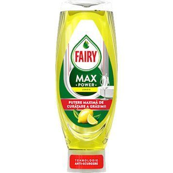 Суперконцентрований засіб 4X для миття посуду FAIRY Max Power з ароматом лимона 730 мл &mdash; фото товару