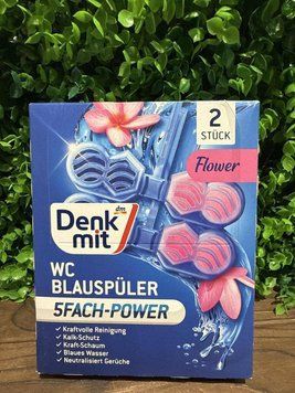 Туалетний WC блок для унітазу Denkmit Flower, 2-ві упаковки по 2 шт &mdash; фото товару