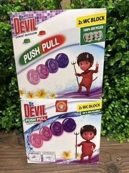 Dr.Devil WC Push Pull Gel Sunset Blossom туалетний блок &mdash; фото товару