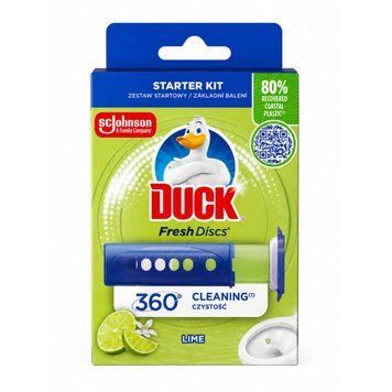 Гелеві диски для унітаза Duck Fresh Discs Lime з аплікатором, 36 мл &mdash; фото товару