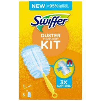 Щітка для прибирання Swiffer Duster Kit + 3 запаски &mdash; фото товару